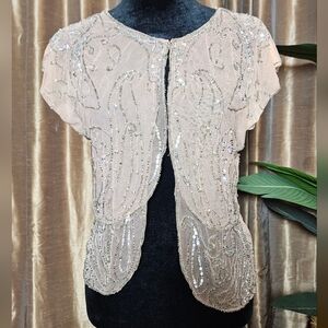 Moyna vintage Sequin Women's Top sz:M/L